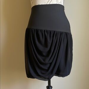 Kensie Elegant Black Drape Skirt